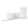Borcane depozitare pentru bucătărie, set de 3 buc, alb, Brabantia
