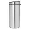 Coș de gunoi cu capac sensibil la atingere TOUCH BIN NEW 30 l, oțel mat, Brabantia