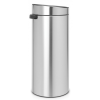 Coș de gunoi cu capac sensibil la atingere TOUCH BIN NEW 30 l, oțel mat, Brabantia