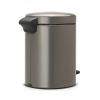Coș cu pedală NEWICON 5 l, platină, Brabantia