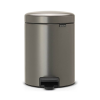 Coș cu pedală NEWICON 5 l, platină, Brabantia