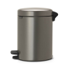 Coș cu pedală NEWICON 5 l, platină, Brabantia