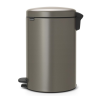 Coș cu pedală NEWICON 20 l, platină, Brabantia