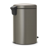 Coș cu pedală NEWICON 20 l, platină, Brabantia