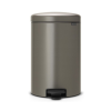 Coș cu pedală NEWICON 20 l, platină, Brabantia