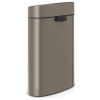 Coș de gunoi cu capac sensibil la atingere TOUCH BIN NEW 40 l, platină, Brabantia
