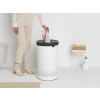 Coș de rufe 60 l, cu capac din plastic, alb, Brabantia