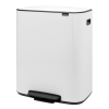 Coș cu pedală BO 60 l, alb, Brabantia