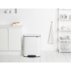 Coș cu pedală BO 60 l, alb, Brabantia