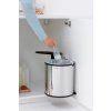 Coș de gunoi integrat 15 l, oțel lucios, Brabantia