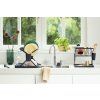 Suport pentru uscarea vaselor 51 cm, pliabil, gri, Brabantia