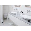 Suport pentru peria de toaletă, pentru hârtie igienică și pentru role de rezervă într-un set RENEW, alb, Brabantia