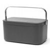 Coș de gunoi alimentar 1,8 l, gri, Brabantia