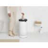 Coș de rufe 35 l, cu capac din plastic, alb, Brabantia