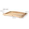 Tava pentru micul dejun 61 x 35 cm, lemn de arbore de cauciuc, Continenta
