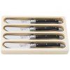 Cuțit pentru unt PREMIUM, set de 4 buc, negru, Laguiole