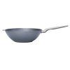 Wok DIAMOND LITE PRO 32 cm, mâner din oțel inoxidabil, titan, WOLL