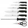 Set bloc de cuțite FOUR STAR , 8 buc, cu dispozitiv de honuit și foarfecă, Zwilling