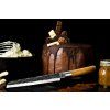 Cuțit pentru pâine OLIVE 20,5 cm, mâner din lemn de măslin, Forged