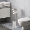 suport pentru toaletă EASYSTORE 68 cm, argintiu / alb, oțel inoxidabil, Joseph Joseph