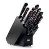 Set bloc de cuțite CLASSIC, 13 buc, cu dispozitiv de honuit cuțit și foarfecă, negru, Wüsthof