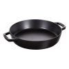 Tigaie pentru servire 26 cm, neagră, din fontă, Staub