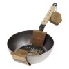 Tigaie pentru saute MINERAL B BOIS 24 cm, mâner din lemn, de Buyer