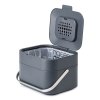 Coș pentru gunoi alimentar STACK 4 l, gri grafit, Joseph Joseph