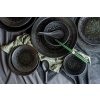 Farfurie pentru desert BLACK PEARL 22 cm, margine înaltă, MIJ