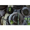 Farfurie pentru desert BLACK PEARL 22 cm, margine înaltă, MIJ