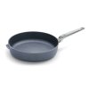 Tigaie pentru saute DIAMOND LITE PRO 32 cm, titan, WOLL
