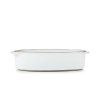 Farfurie pentru cuptor CARACTERE 19 x 13 cm, albă, REVOL