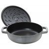 Capac pentru cratiță 28 cm, capac autosigilant, negru, din fontă, Staub