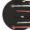 Tacâmuri pentru bucătărie "Chopstics" pebble BLACK SAKURA, din porțelan, MIJ