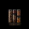 Borcane de depozitare de bucătărie într-un set 100 COLLECTION, 5 buc + suport, Joseph Joseph