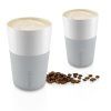 Căni termice pentru café latte 360 ml 2 bucăți gri deschis Eva Trio