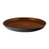 Farfurie pentru cină 27 cm, negru/chihlimbar, Bitz