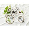 Farfurie pentru desert 21 cm, gri/crem, Bitz