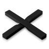 Trifoi magnetic negru Eva Trio