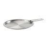 Capac pentru oală 13 cm, plat, oțel inoxidabil, Eva Trio