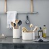 Recipient de depozitare TOOL CUTIE 15 cm, cu mâner din lemn, alb, Eva Solo
