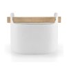Recipient de depozitare TOOL CUTIE 15 cm, cu mâner din lemn, alb, Eva Solo