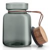 Borcan de depozitare pentru bucătărie din sticlă fumurie Silhouette 1,5 l Eva Trio