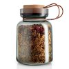 Borcan de depozitare pentru bucătărie din sticlă fumurie Silhouette 1,5 l Eva Trio