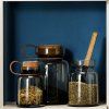 Borcan de depozitare pentru bucătărie din sticlă fumurie Silhouette 1,5 l Eva Trio
