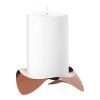 Suport de lumânare cu stâlp PAPILIO UNO 12 cm, cupru, metal, Stelton