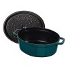 Capac pentru cratiță 31 cm, albastru marin, din fontă, Staub