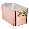 Tavă de copt dreptunghiulară din cupru forjat cu capac 36 x 21 cm MAUVIEL