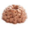 Formă bundt tort crizantemă Blossom Bundt® argintie Nordic Ware
