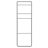 Scară pentru prosoape MODO 170 cm, neagră, Blomus